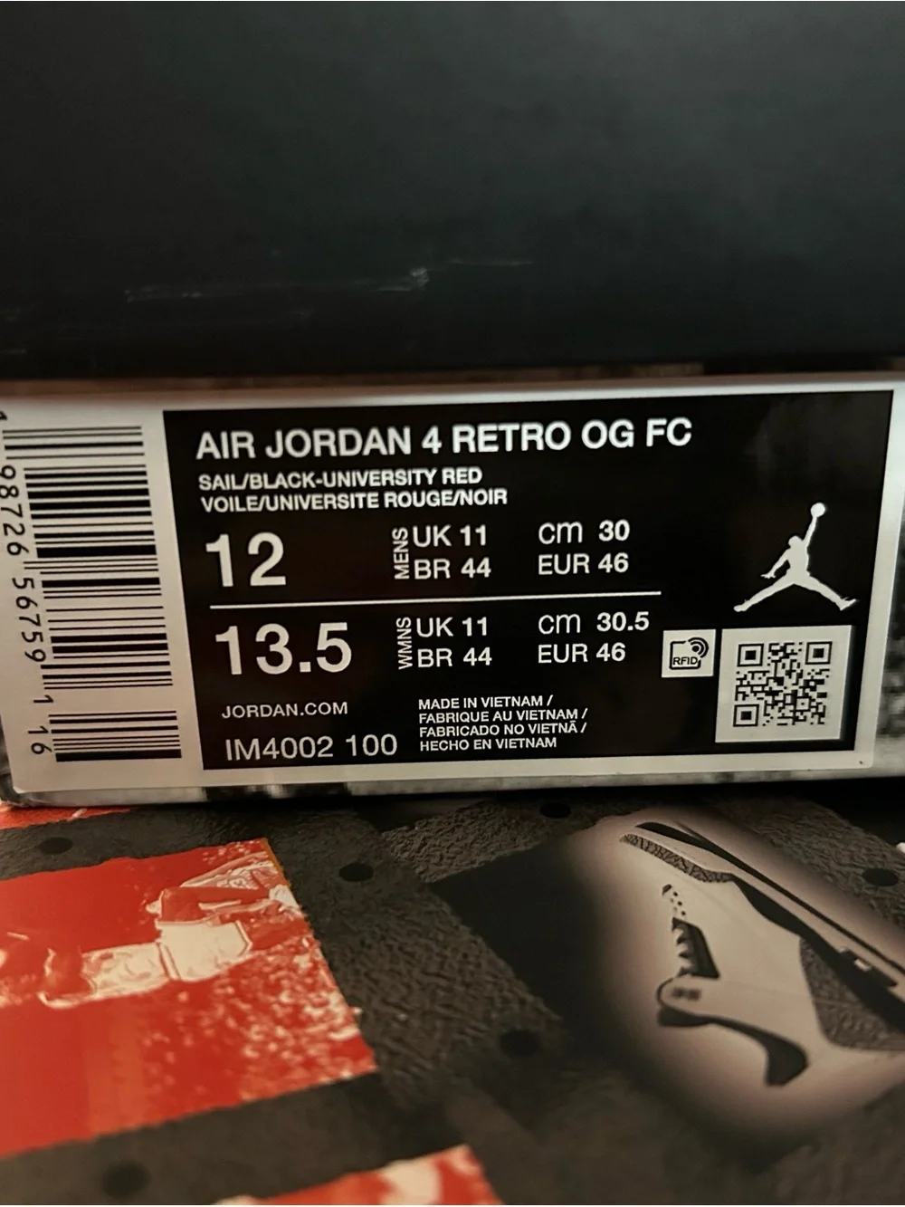 Air Jordan 4 Retro OG FC